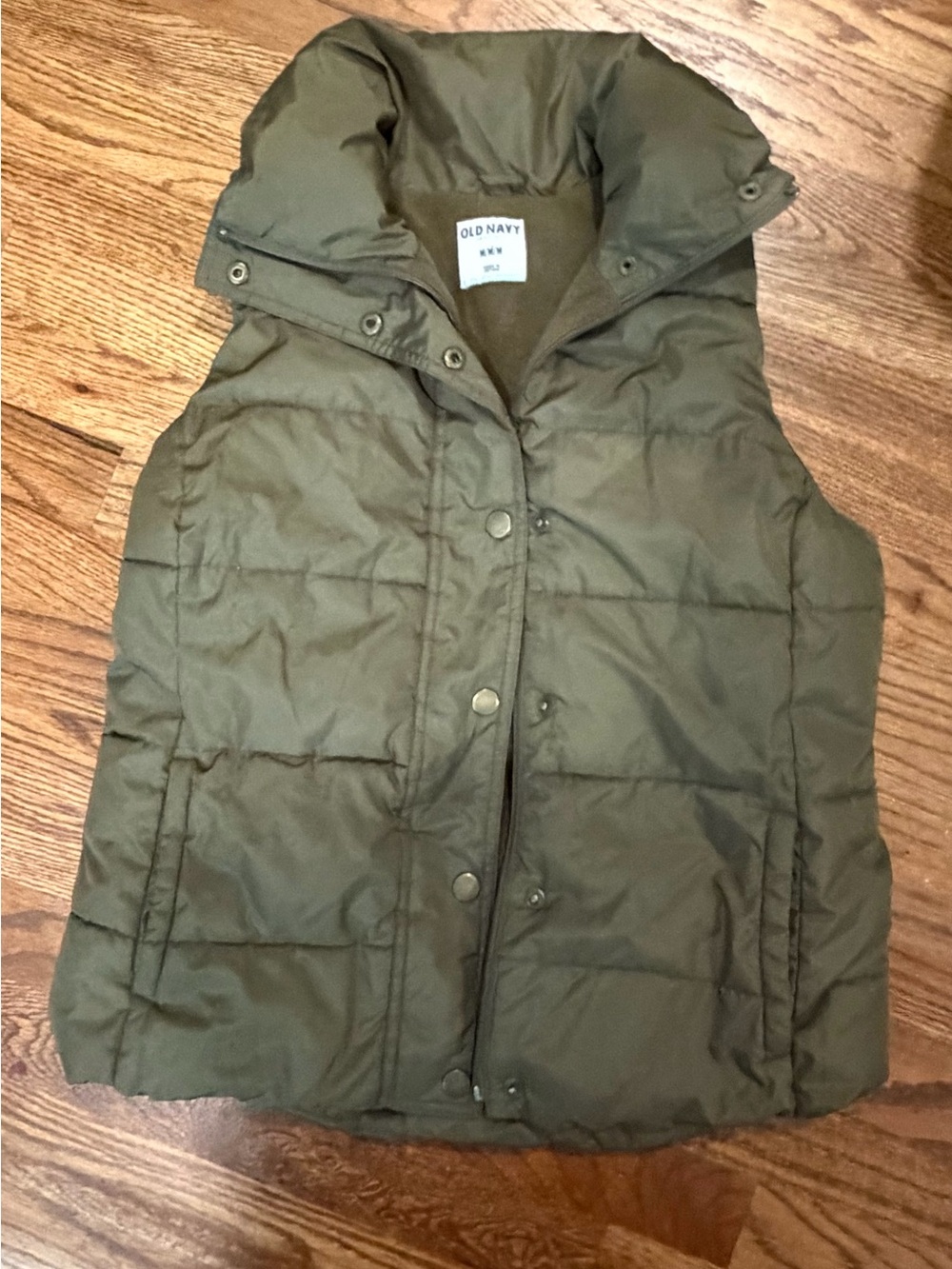 Old Navy Quilted Olive Puffer Vest